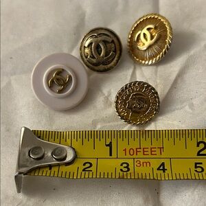 Chanel vintage authentic lot of 4 buttons